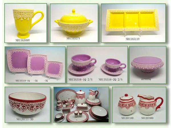 elegant ceramic tableware teapot