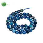 Gemstone Beads Gemstone Beads Stonetotal OEM Best Asian Jewelry Gemstone Natural Crystal Beads Blue Agate Beads