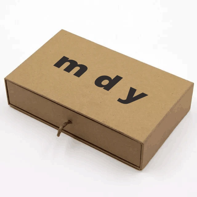 eco-friendly hard sliding drawer kraft paper box