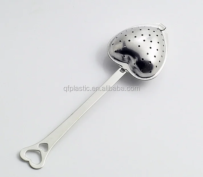 2017 novelty stainless steel heart shape tea infuser steeper