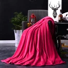 Luxury Soft Polyester Throw Knitted Mink Fleece Blanket