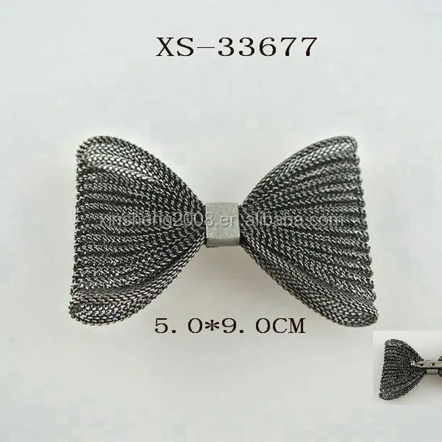 metal bowknot shape brooches for lady