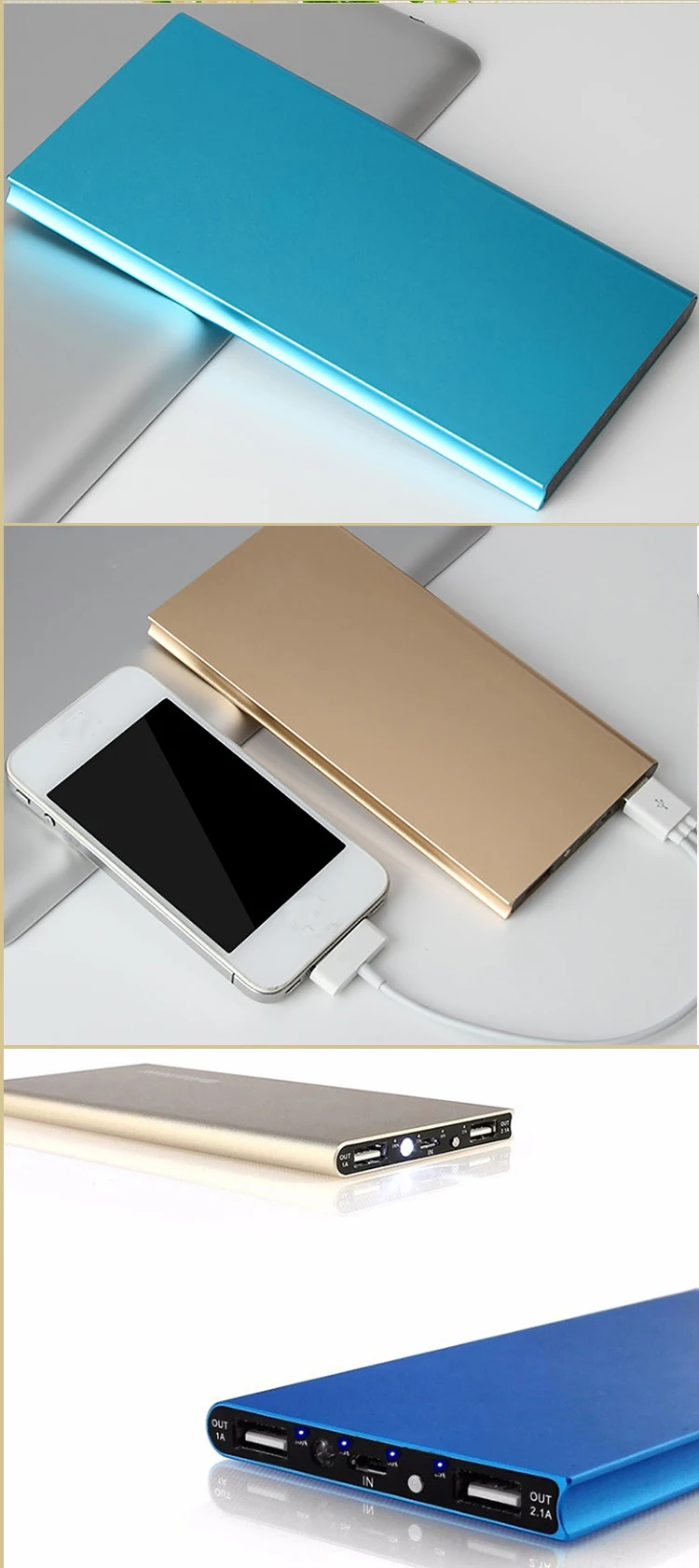 2019 Classical Ultra slim powerbank 10000mah with your logo brand for Promotion gift - ANKUX.COM