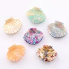 Elegant Shining Geometric Glitter Resin Acrylic Hair Clip Set Fashion Golden Stroke Acetate Shell Hair Clip For Girls
