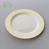 Smart design small fancy 13 inch recycle polystyrene hospital food airline unbreakable types disposable plastic plate plate set