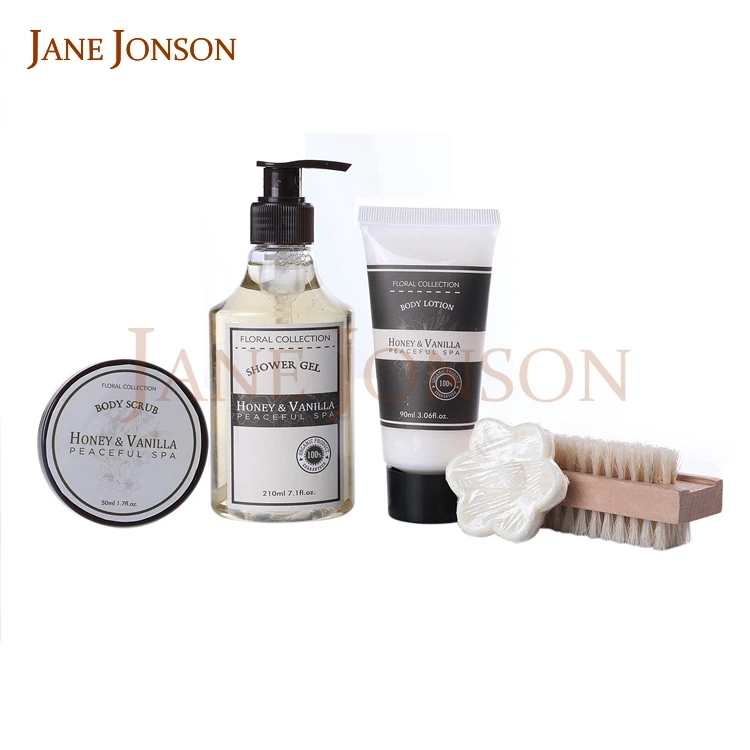 quality natural spa soap body lotion romantic hotel bath set