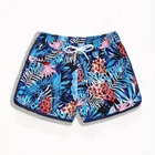 Quality Low MOQ Wholesale Women Beachwear Fashion Printed Beach Shorts Quick Dry Couples Swim Trunks