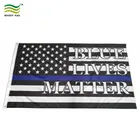 3x5ft Durabe Polyester Thin blue line American BLUE LIVES MATTER Flag