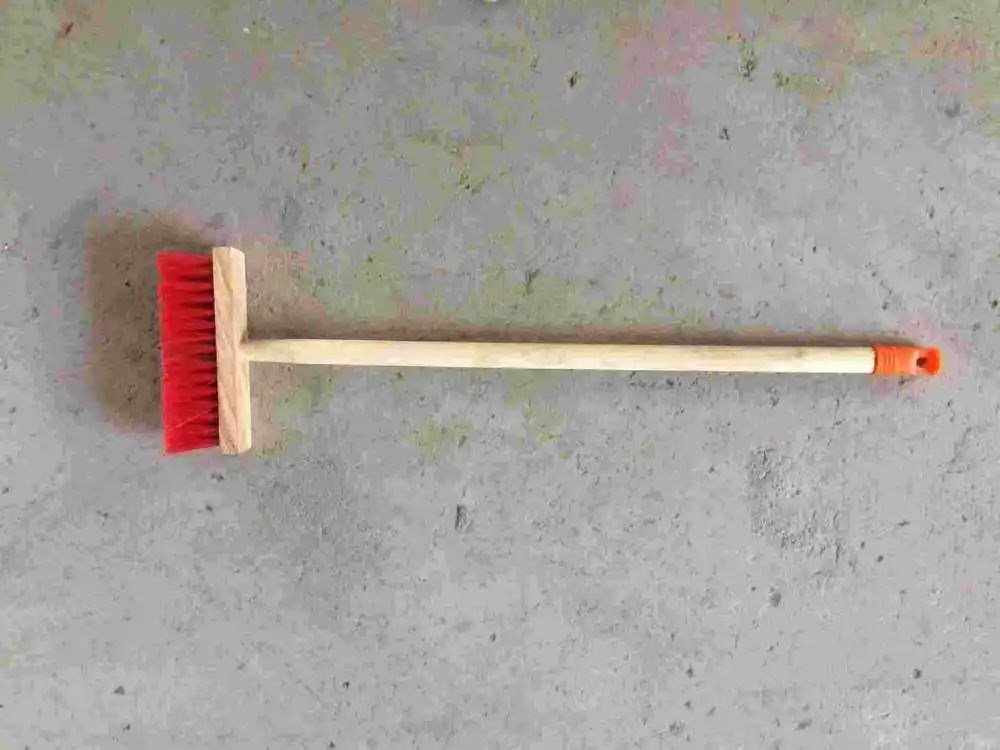 Floral wood handle garden shovel /hoe /brush/ broom/ rake long pot garden tool set