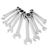 Combination Spanner Wrench Ratchet Ring 24pcs Set Ring & Open End For Car Repair Metric and Inch SAE