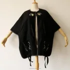 2019 new fashion winter women 100% pure cashmere poncho adult woven fur shawl