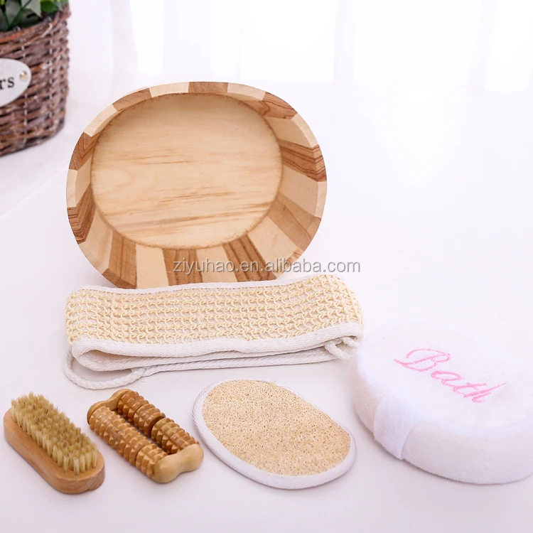 men shower gel wooden box bath set