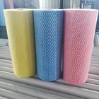 40gsm disposable for household cleaning spunlace nonwoven cleaning wipes roll
