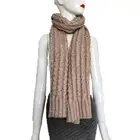 Beaded yarn pink winter autumn flat knitting scarf