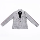 children boutique winter clothing outerwear girls long sleeve wool coat jacket girl kids melange jackets