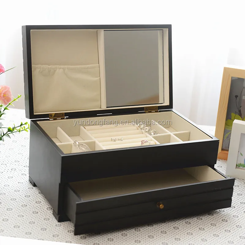 High Space Wood White Box For Jewelry,Jewelry Case Buy White Box