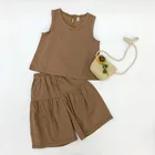 Wholesale children kids clothing set fashion girl ruffle dress