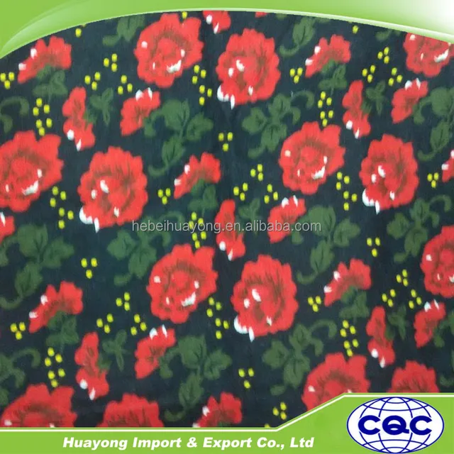 100% cotton flower printed bedsheets in flannel