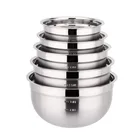 China wholesale stainless steel mixing bowl set multifunctional salad bowl cheap price