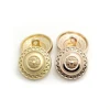 Factory Price European style enamel covered golden suit metal button