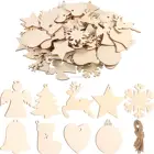 Manjing Custom Shape Personalized Wood Christmas Tree Ornaments Wood Christmas Craft