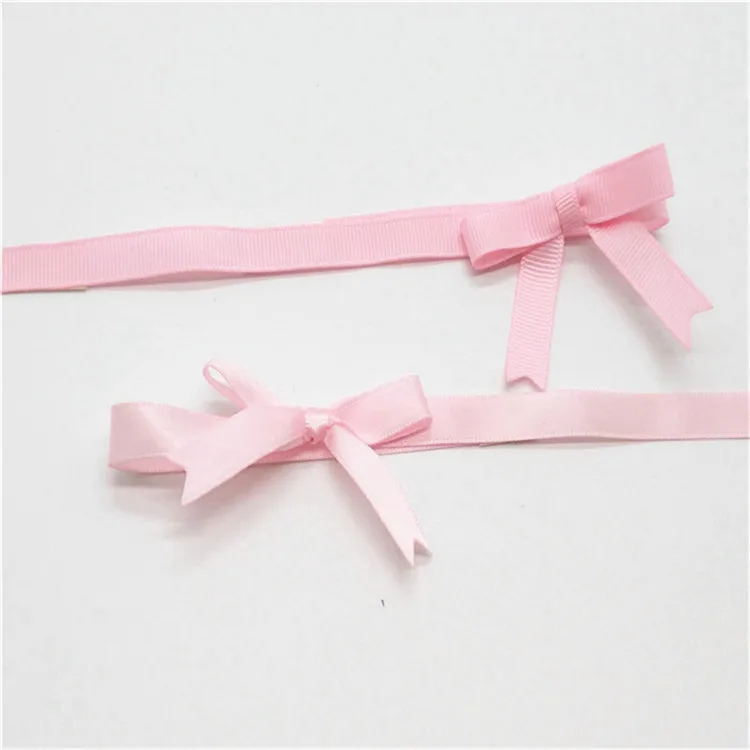 Festival party gift wrapping decorative pre tied pull bow ribbon with self adhesive