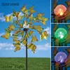 Butterfly garden wind spinners with Solar LED