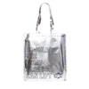 Recycle metallic silver promotional laminated pp non woven shopping bags