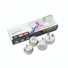 Grounded Travel Plug Adapter Australia/China to USA/UK/Europe - Travel Prong Converter Adapter Plug Kit