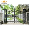 Custom Size beautiful corrugated aluminum fence cast iron gate design india