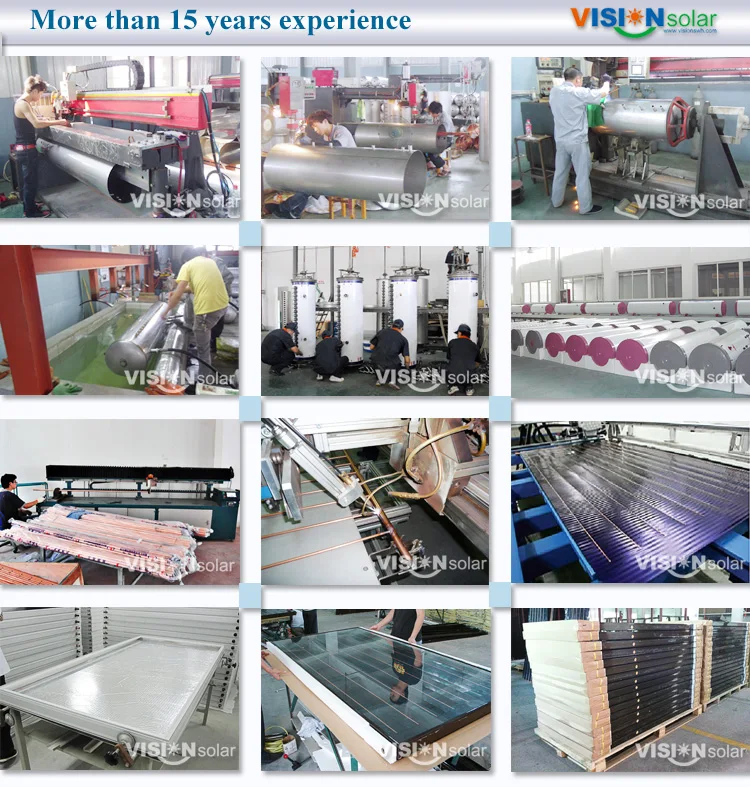 7 VNF Production line of solar water heaters