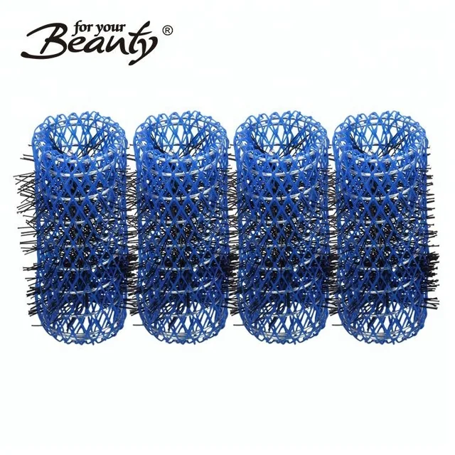 metal net hair curling mesh brush rollers