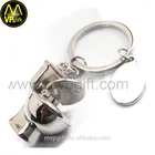 Wholesale factory 3D logo engraving keychain metal key ring