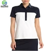 Custom wholesale a series of black and white branded polo shirt polyester spandex t-shirt polo shirts for golf outdoor sports