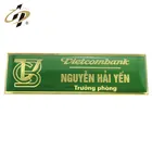 Wholesales custom epoxy metal emblem brooch name badge