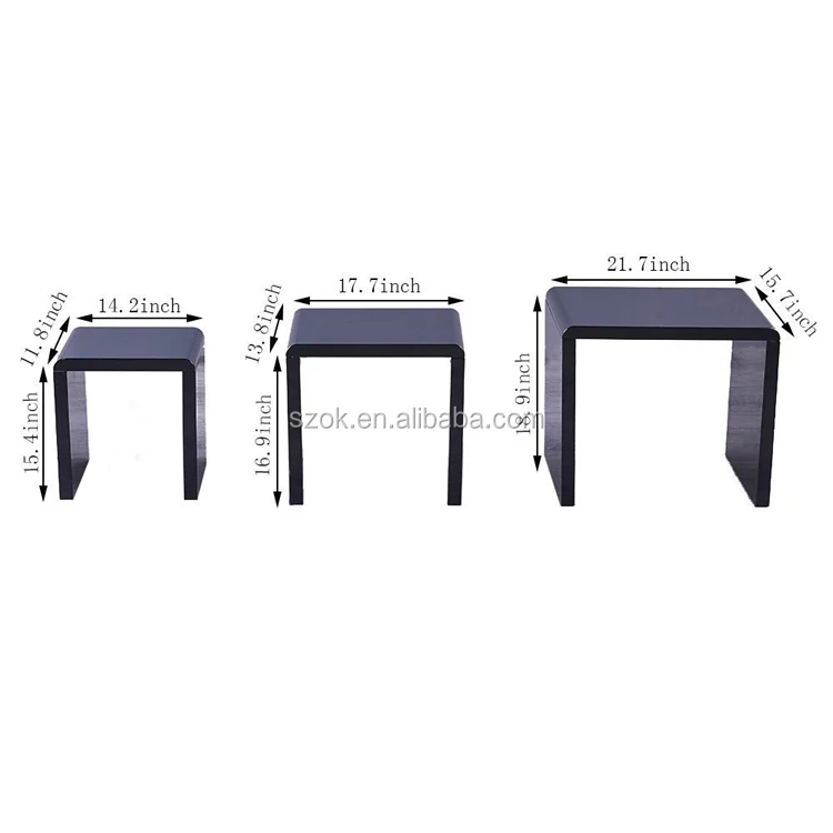 Stackable Glossy Finish 3-Piece End Table Side Nesting Table5.jpg