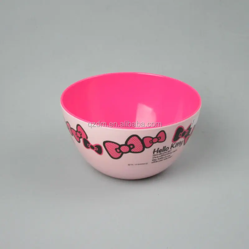 Double- color printing 6 inch melamine salad bowls