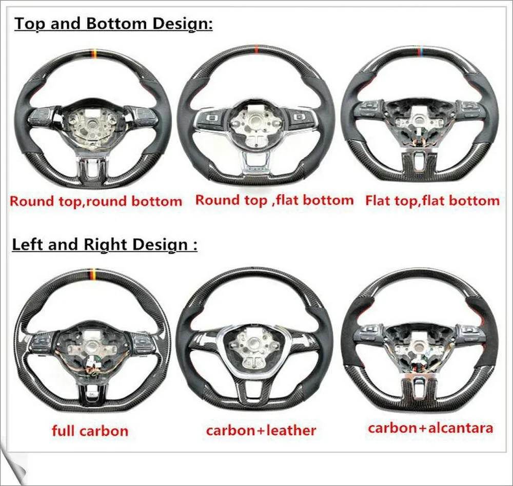 Most Popular Brown Suede Material Carbon Fiber Racing Car Steering