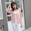 2019 Spring Summer Loose Long Sleeves V Neck Knitted Cardigan Woman Sweater Knitted Sweater