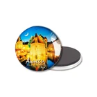 City Custom Bird Fridge Chile Travel Magnets Square Glass Magnet