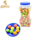 Colorful apple shape ball chewing chile bubble gum candy oem