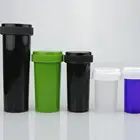 19 dram 60 Dram Pop Top Vial Gold And Translucent Color Plastic Pop Top Bottles Medical Cannabis Containers