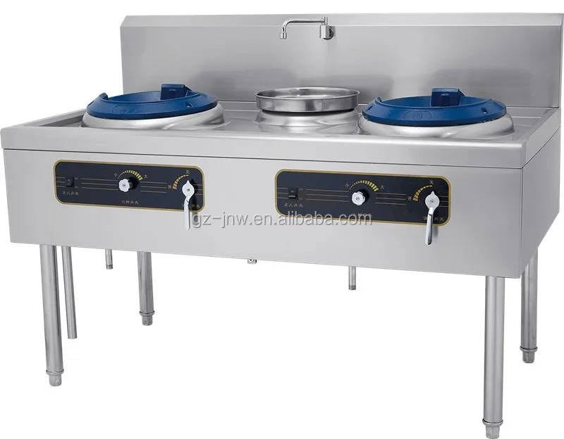 two burners high quality gas chinese work range