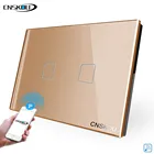 CNSKOU Google Home Alexa Voice Wifi Phone Control Smart Switch US Standard 2 Gang Wifi Light Switch USA