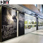 free sample Big Size 40mm ultra slim lightbox One Side Fabric Face LED Backlit Light Box