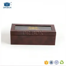 kids toy brown paper gift packaging box with clear PVC window& hot stamping logo for baby shoe