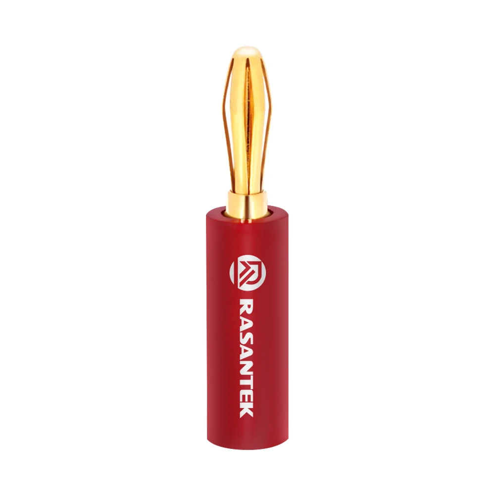 RASANTEK professional audio hifi speakers cable connector male terminal 4mm banana plug