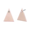 Triangle Ceramic Blank Stud Earring Parts China Charms for Jewelry Making Wholesale