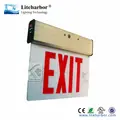 UL listed aluminum and ABS material red letter double side printing LED exit sign light
