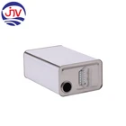 White Coated 6l Metal Tin Barrel Rectangular Metal Containers With Plastic Handle